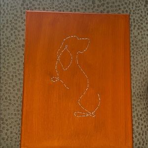Handmade embroidered dog!